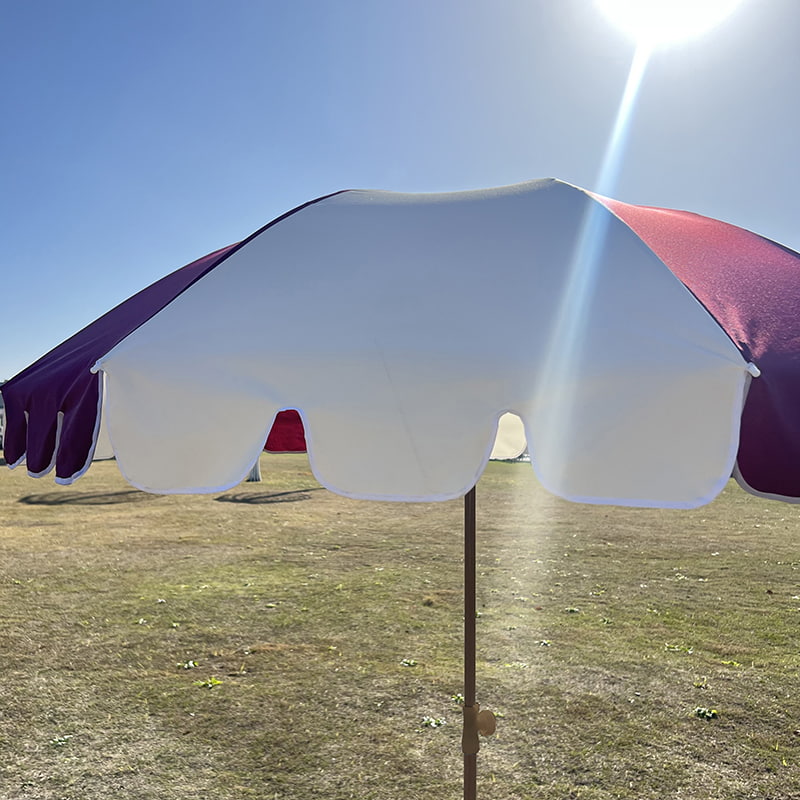 Bingkai Gentian 2M, Aci Aluminium Ringan, Payung Matahari Biasa.