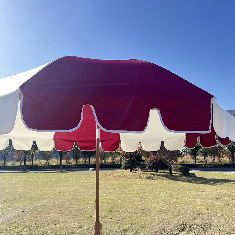 Bingkai Gentian 2M, Aci Aluminium Ringan, Payung Matahari Biasa.