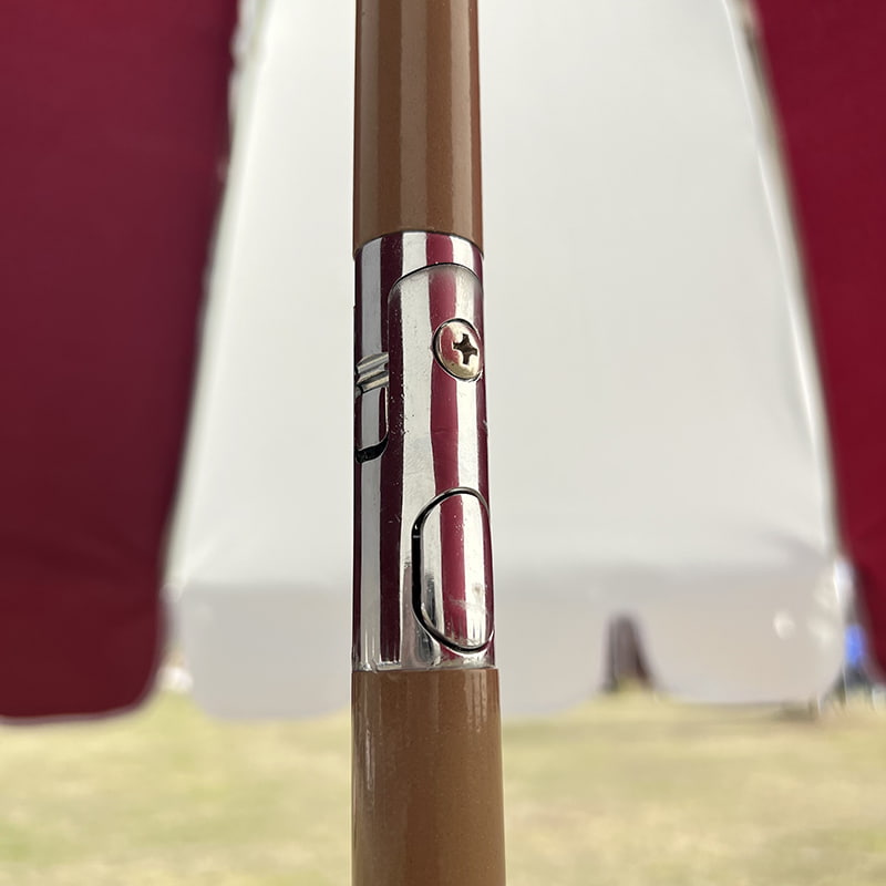 Bingkai Gentian 2M, Aci Aluminium Ringan, Payung Matahari Biasa.