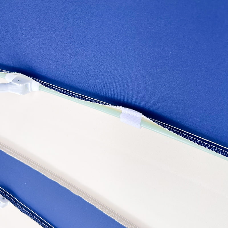 Payung Pagoda Patchwork Biru Dan Putih 2.5M