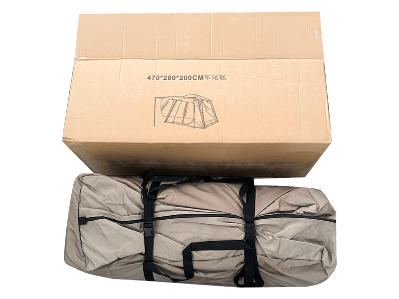 Khemah Dua Lapis Perkhemahan Luaran Yang Bersambung Ke Belakang Kenderaan